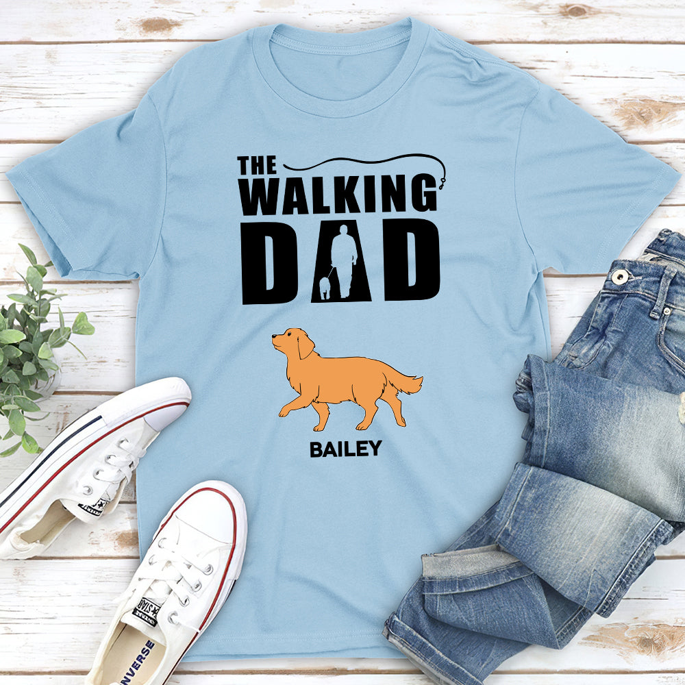 The Walking Dad 2 - Personalized Custom Unisex T-shirt for Pet Lovers