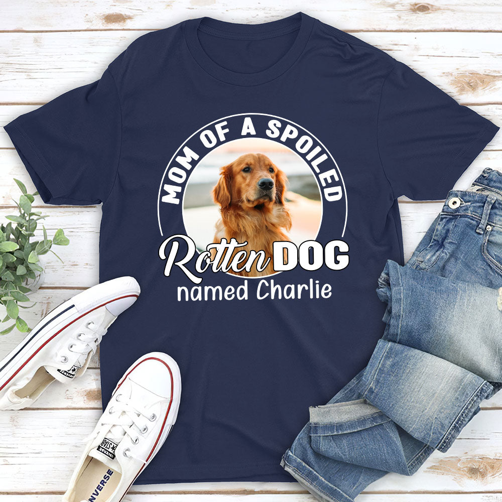 Spoiled Rotten Dog Chibi Cartoon Personalized Custom Unisex 5.3 oz T-shirt - Ideal Gift for Pet Lovers