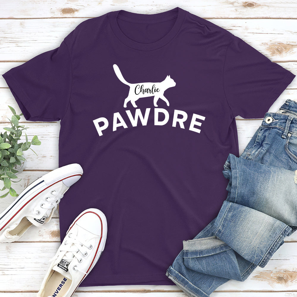 Pawdre Silhouette - Personalized Custom Unisex 5.3 oz T-shirt for Pet Lovers