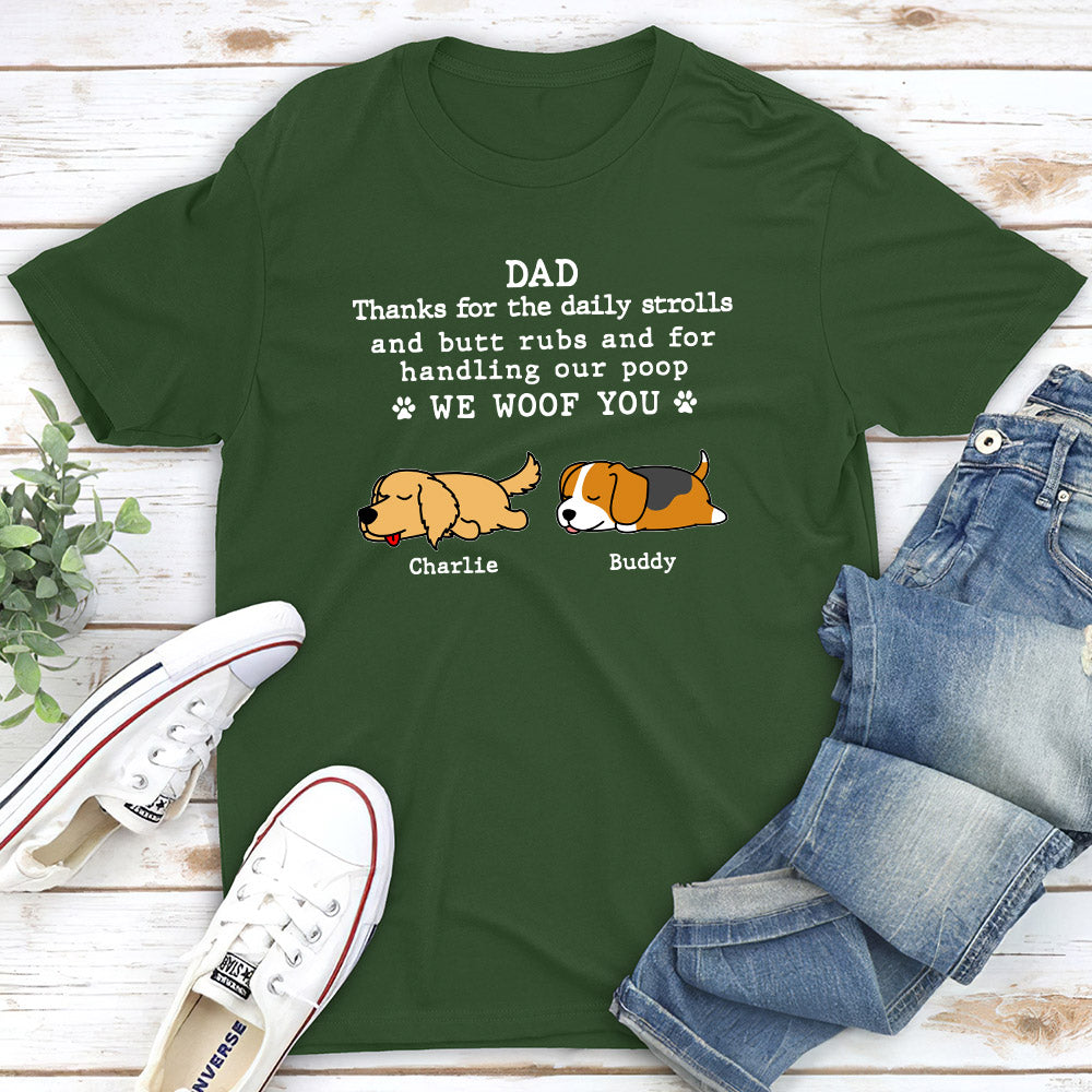 Handling My Poop - Personalized Custom Unisex 5.3 oz T-shirt for Pet Lovers