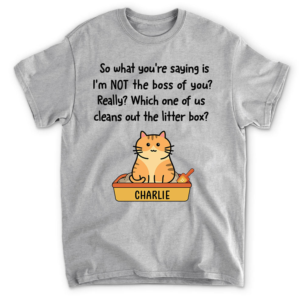 The Real Boss - Personalized Custom Unisex 5.3 oz T-shirt for Pet Lovers