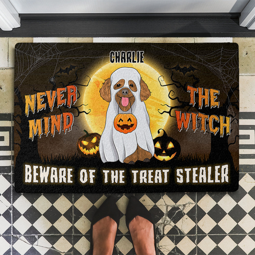 Personalized Custom Dog Picture Treat Stealer Doormat