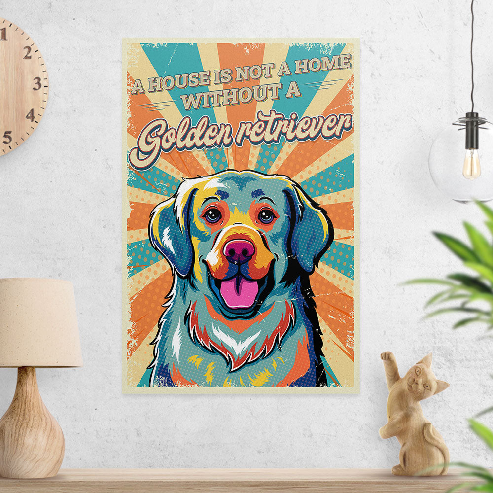 Stunning Without A Golden Retriever Poster - High - Quality Prints in Two Sizes