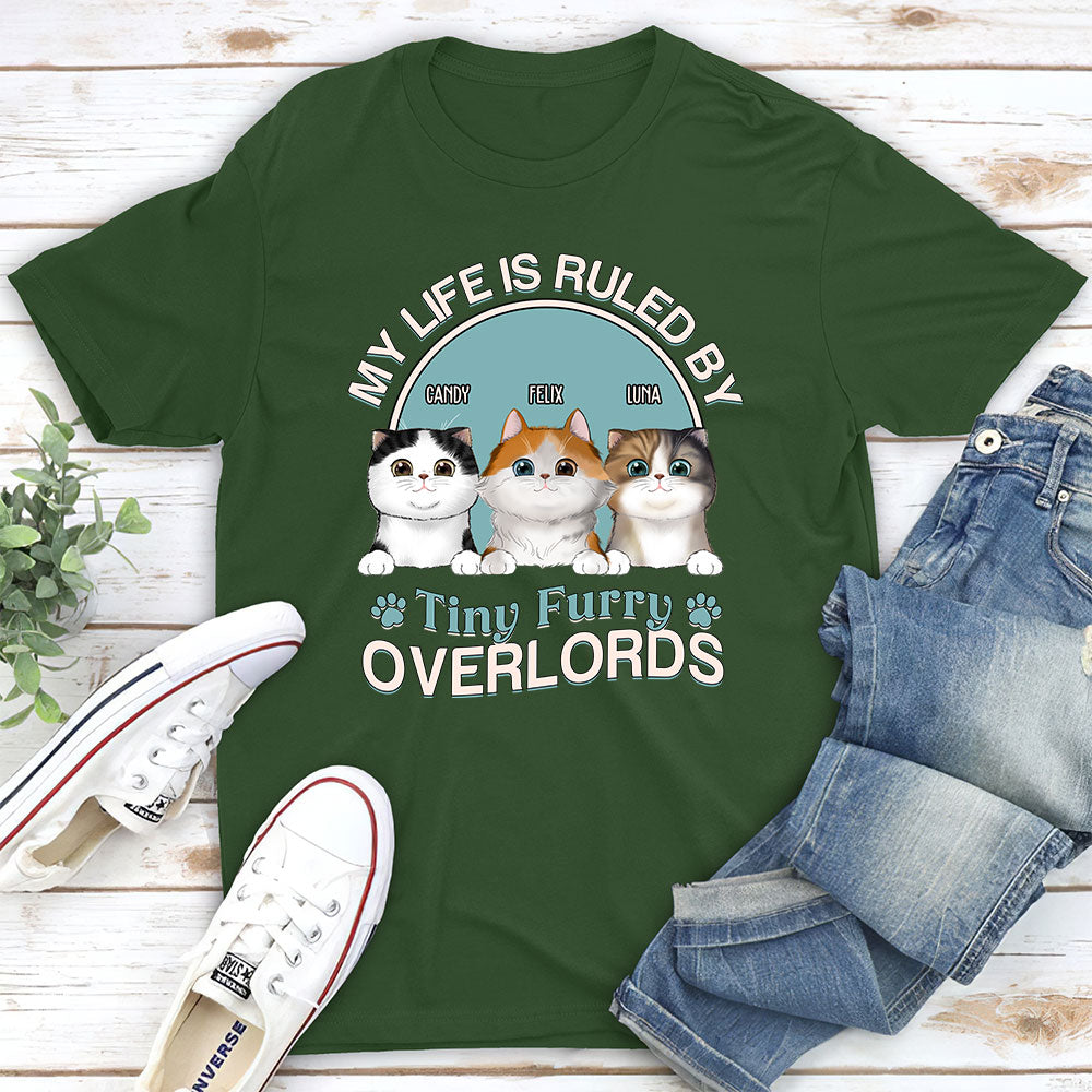 Furry Overlords - Personalized Custom Unisex 5.3 oz T-shirt for Pet Lovers