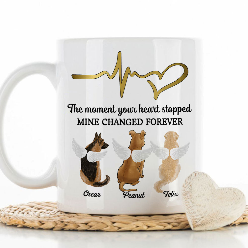 The Moment Your Heart Stopped - Personalized Custom Ceramic Coffee Mug for Pet Lovers (11oz & 15oz Sizes)