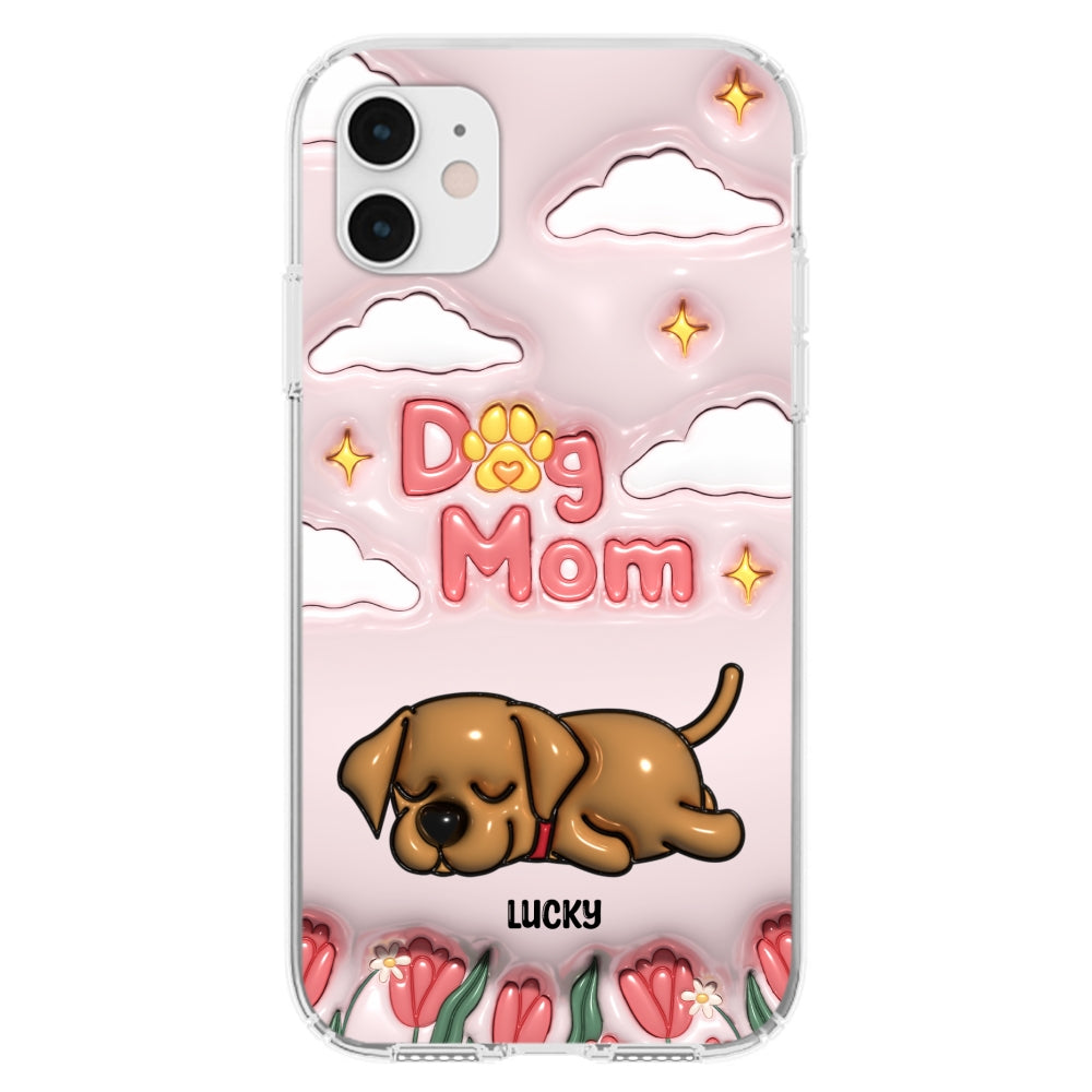 I Love My Dog Mom - Unique Personalized Custom 3D Inflated Effect Phone Case for Fashion - Conscious Users