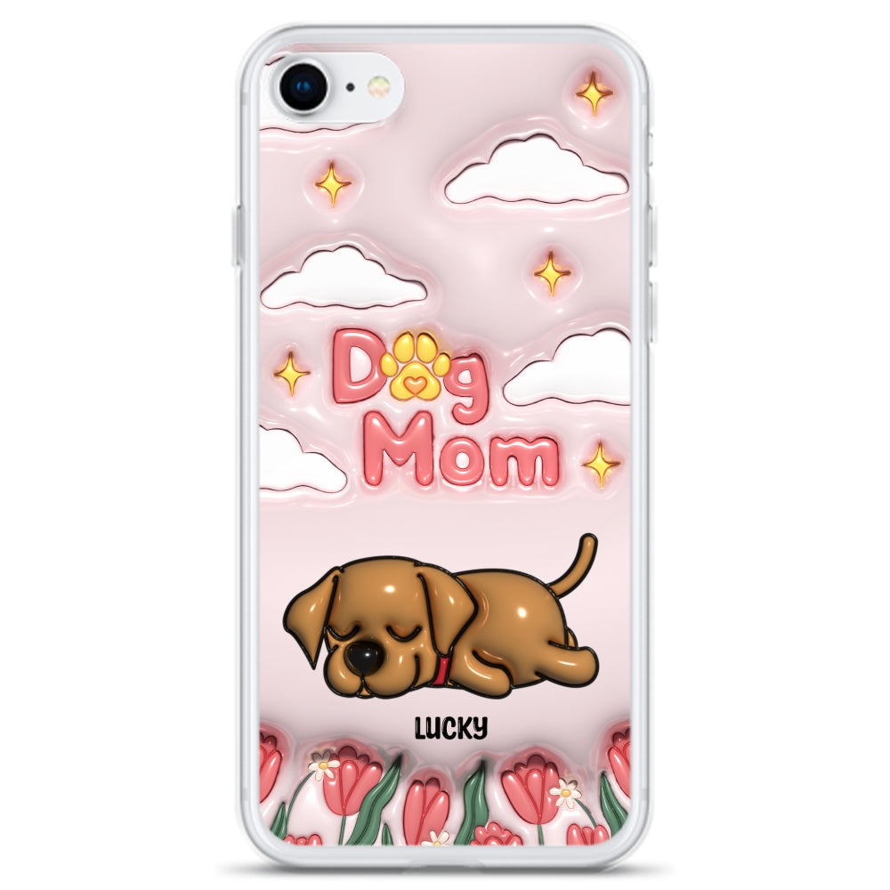 I Love My Dog Mom - Unique Personalized Custom 3D Inflated Effect Phone Case for Fashion - Conscious Users