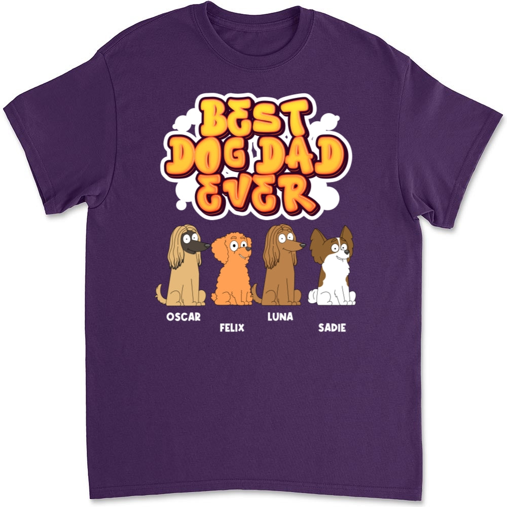 My Best Dog Mom Ever - Personalized Custom Unisex Heavy Cotton T-Shirt for Pet Lovers