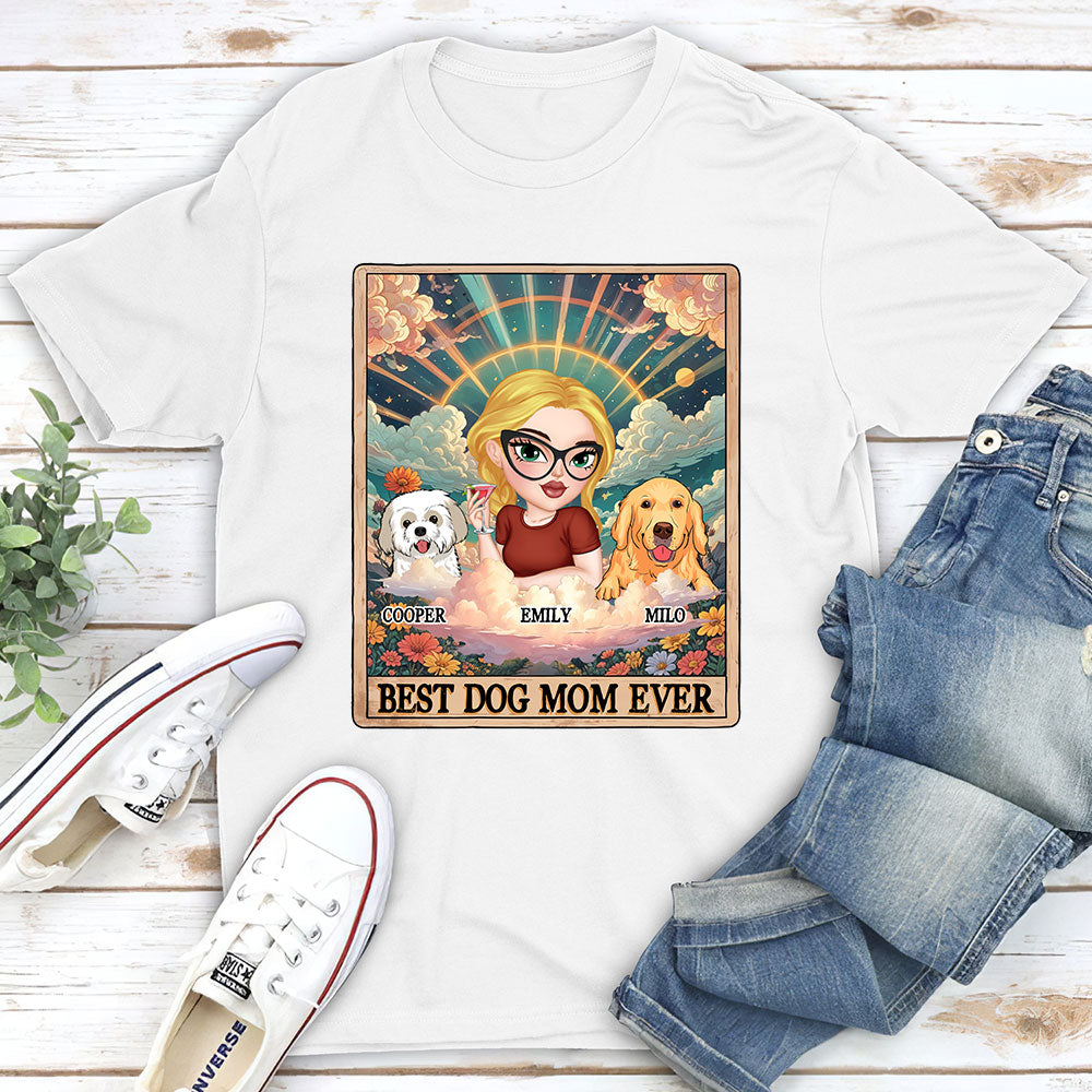 Tarot Dog Mom - Stylish Personalized Custom Unisex 5.3 oz T-shirt
