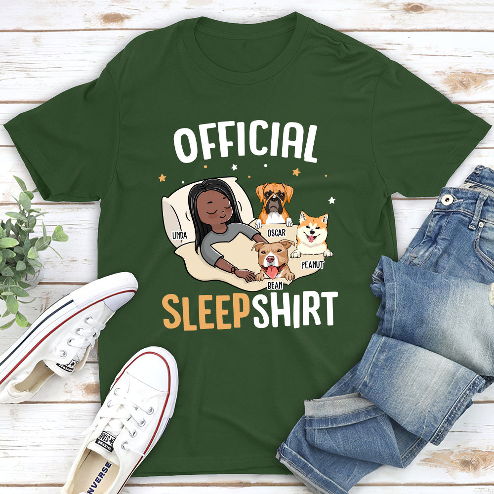 Personalized Custom Unisex Sleep T-shirt - Ideal Gift for Pet Lovers