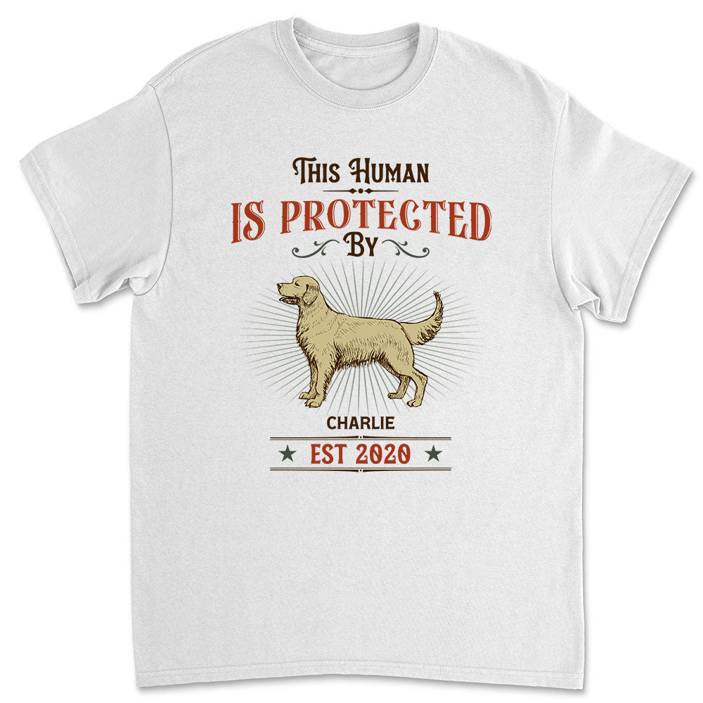 This Human Vintage - Personalized Custom Unisex 5.3 oz T-shirt for Pet Lovers