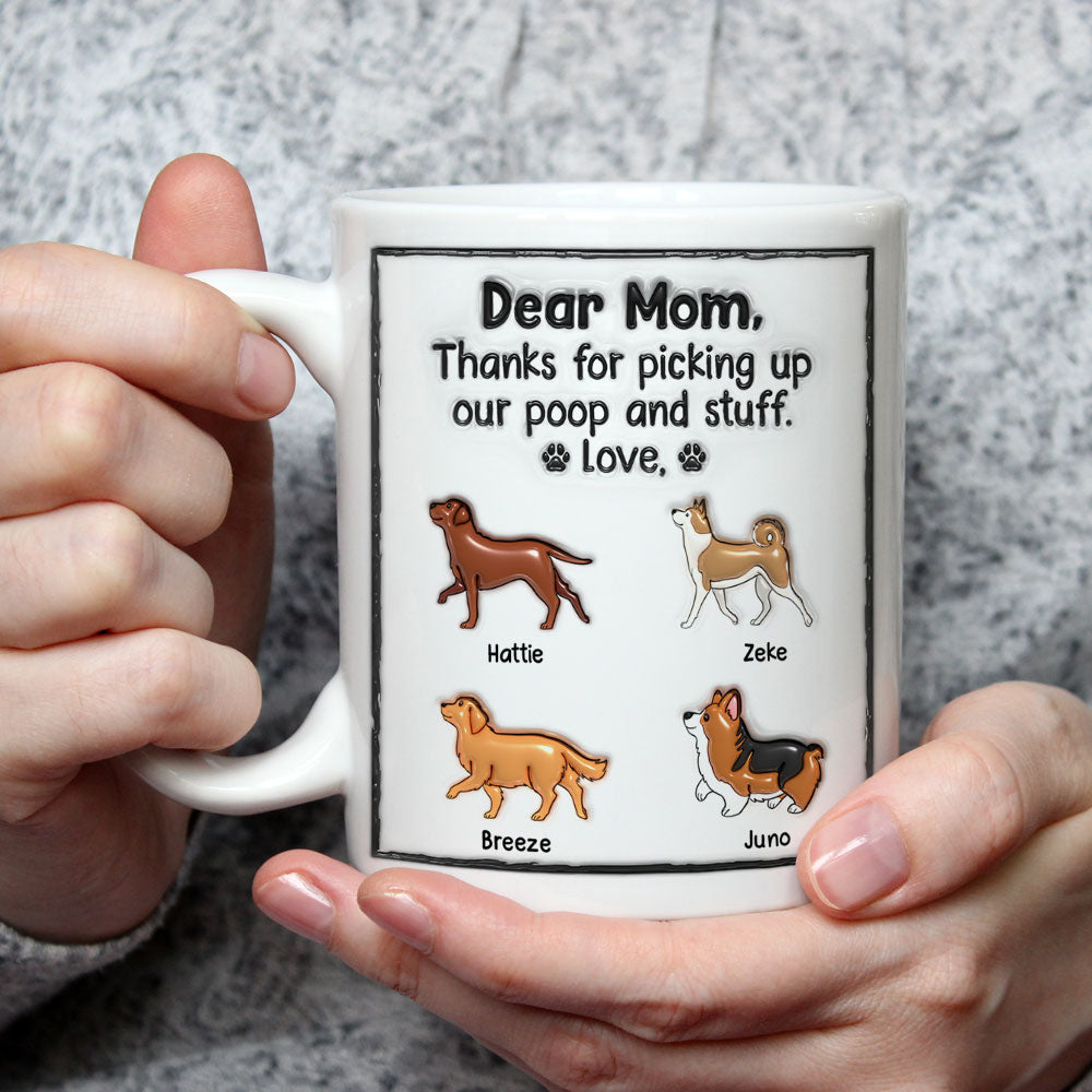 Love And Licks - Customizable 3D Inflated Effect Personalized Ceramic Mug in 11oz and 15oz
