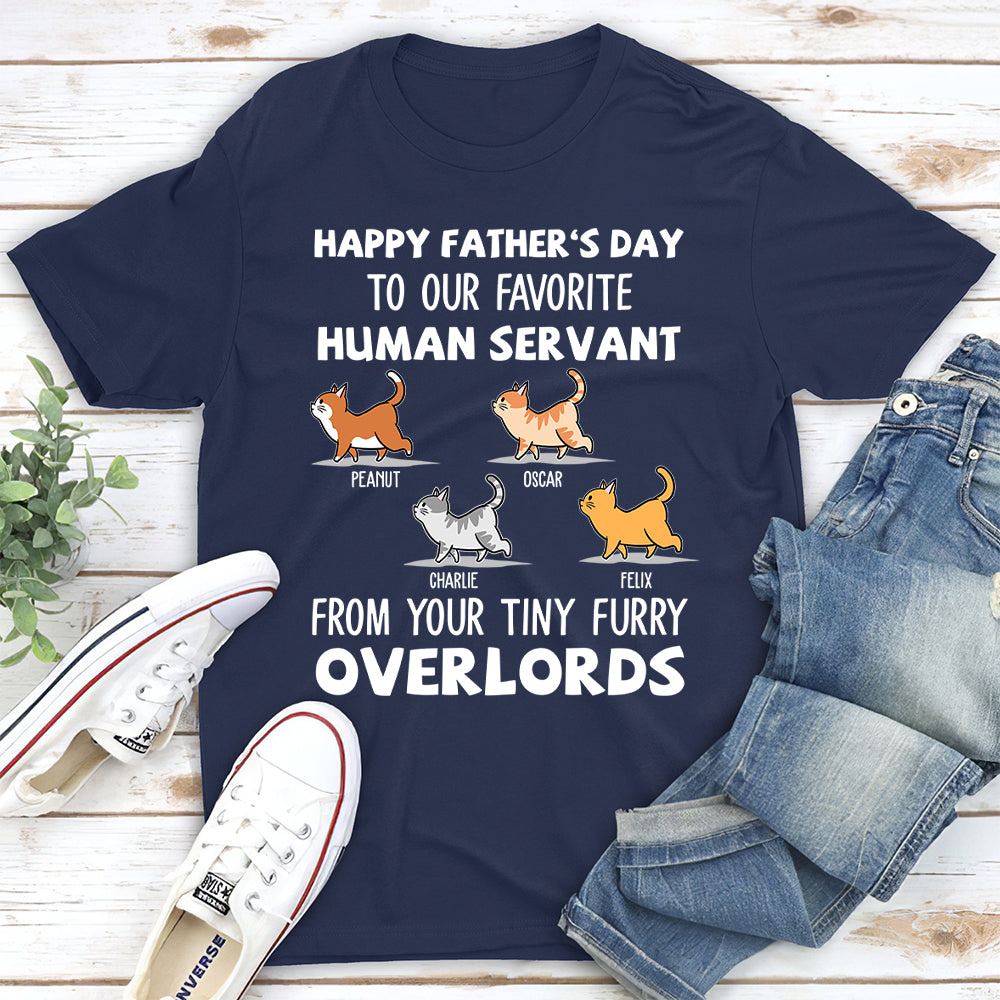 Human Servant - Personalized Custom Unisex 5.3 oz T-shirt for Pet Lovers