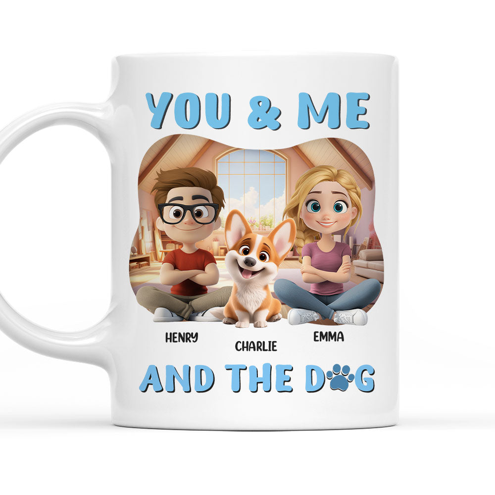 You Me Dog - Personalized Custom 11oz/15oz Coffee Mug for a Vigor - Filled Day