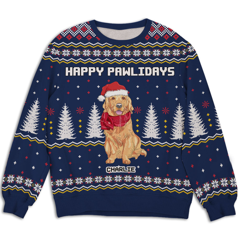 Christmas Pet Pattern - Personalized Custom All-Over-Print Unisex Sweatshirt for Pet Lovers
