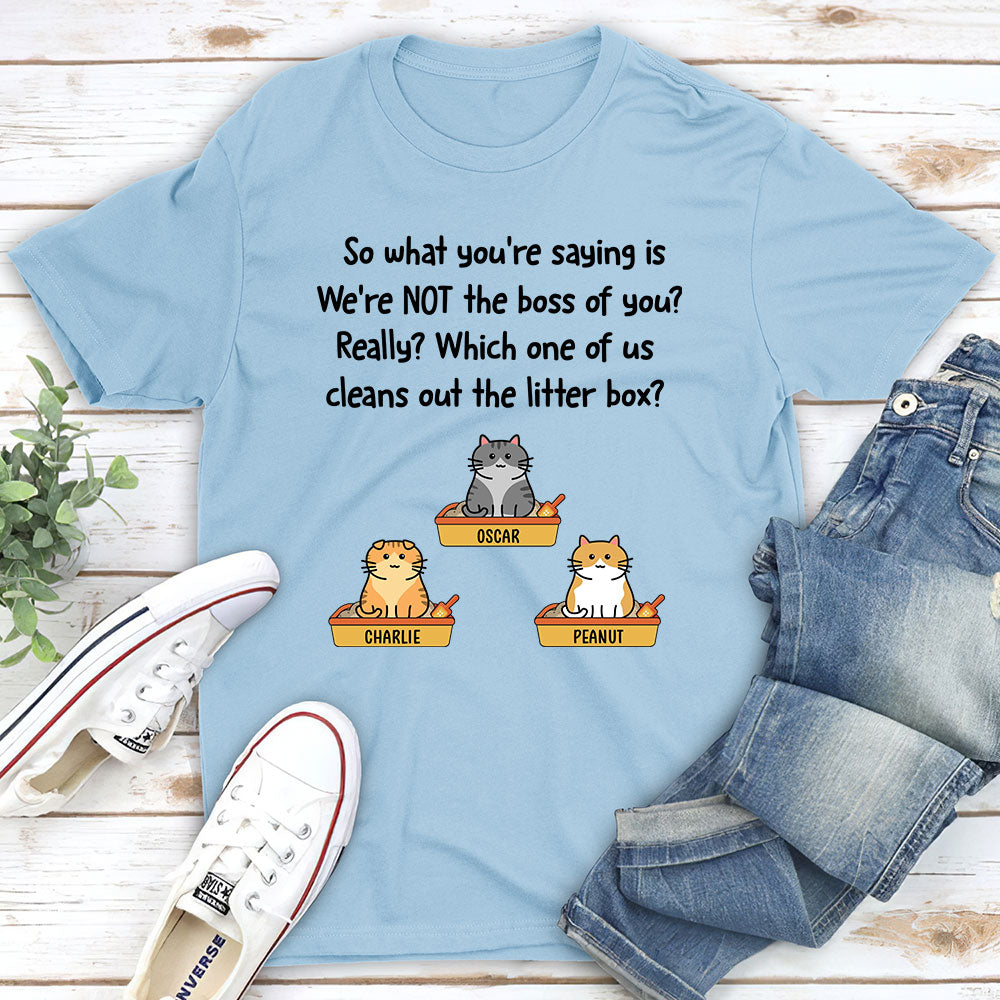 The Real Boss - Personalized Custom Unisex 5.3 oz T-shirt for Pet Lovers