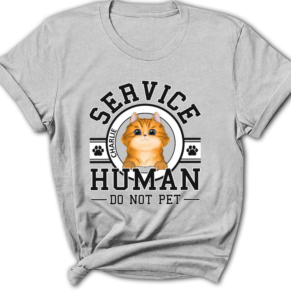 Personalized Custom Women's Pet Service Human Logo T-shirt - Ideal Gift for Pet Lovers