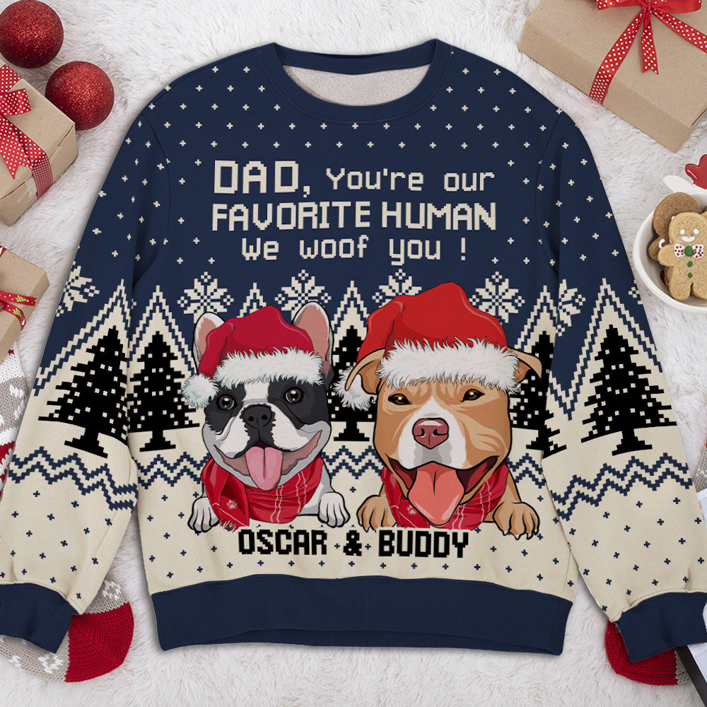 Dog Lovers' Favorite Personalized Custom All-Over-Print Unisex Sweatshirt