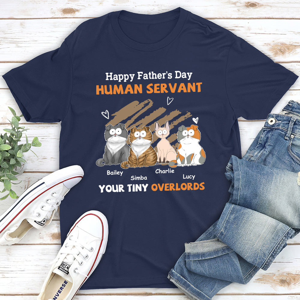 To My Human Servant - Personalized Custom Unisex 5.3 oz T-shirt for Pet Lovers
