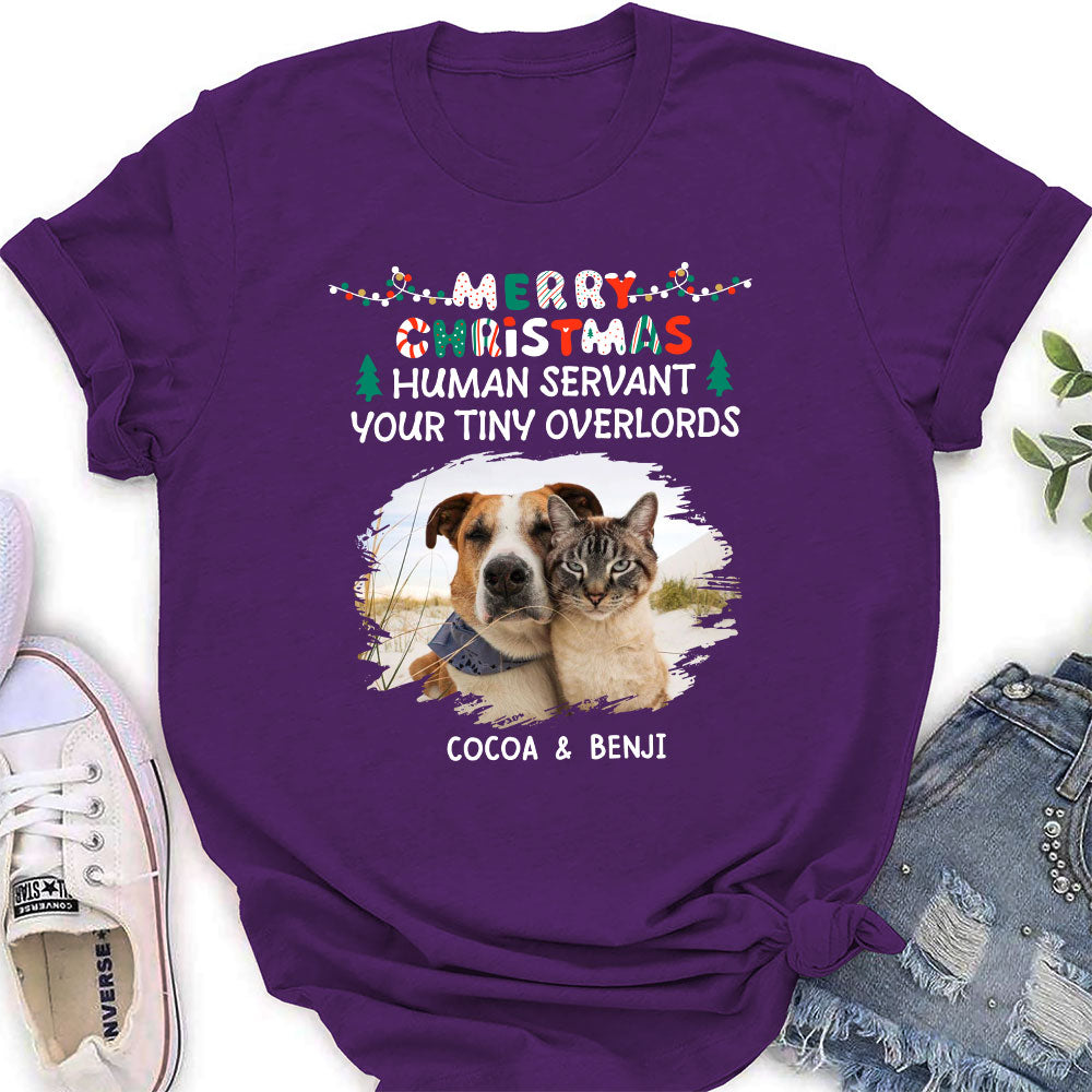 Meowy Christmas - Exquisite Personalized Custom Women's T-shirt for Pet Lovers