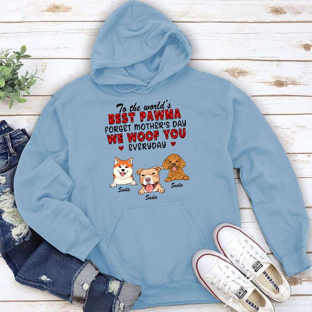 Forget Mom Day – Customizable Personalized Unisex 8.0 oz Hoodie for Pet Lovers
