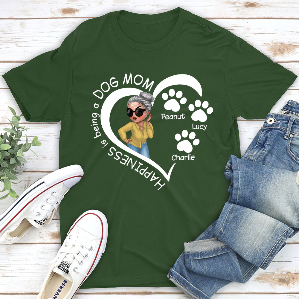 Personalized Custom Unisex Happiness, Heart Line T-shirt - Ideal Gift for Pet Lovers
