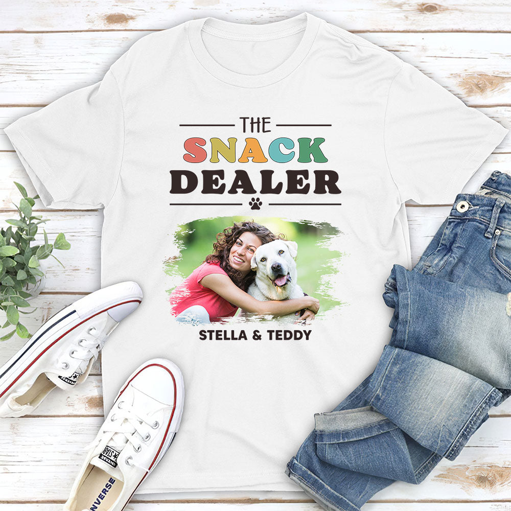 Personalized Custom Unisex Pets Snack Dealer Photo T-shirt - Ideal Gift for Pet Lovers