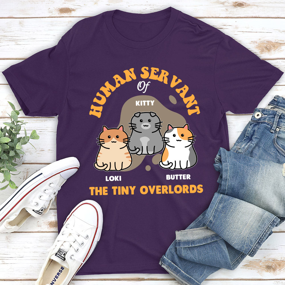 Servant Of Cute Overlords - Personalized Custom Unisex 5.3 oz T-shirt for Pet Lovers