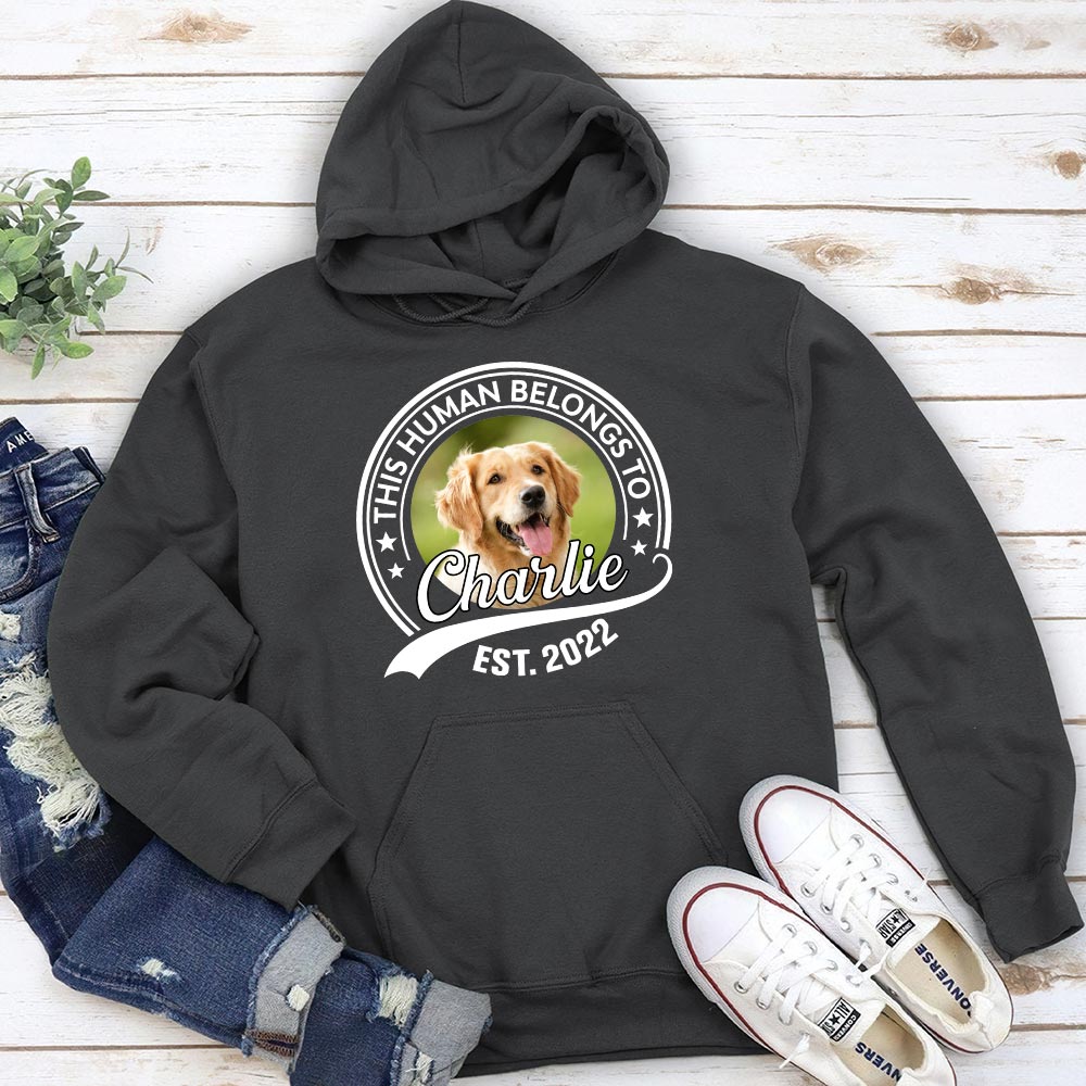 Personalized Custom Human & Pet Photo Hoodie - Ideal Gift for Pet Lovers