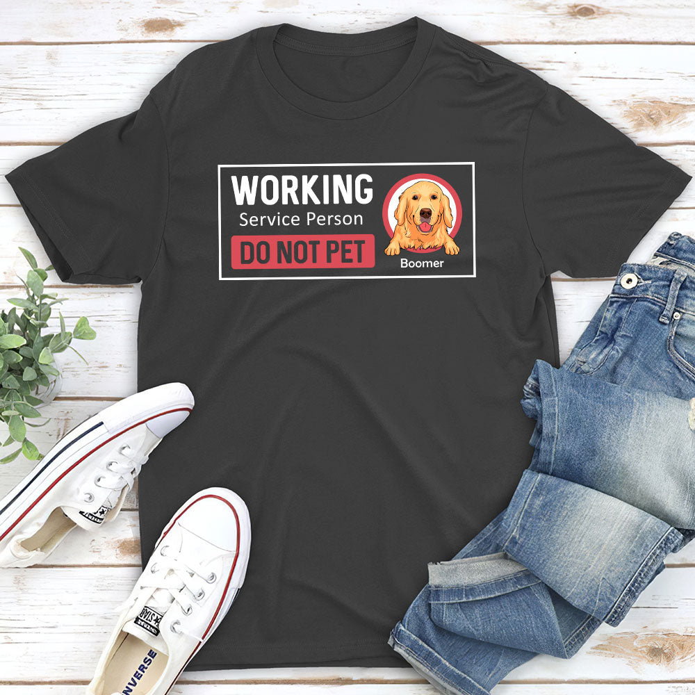 Personalized Custom Unisex Working Service Person T-shirt - Ideal Gift for Pet Lovers