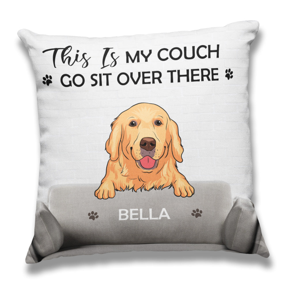 Personalized Custom Throw Pillow - This Is My Couch, 12' x 12' & 18' x 18' Sizes