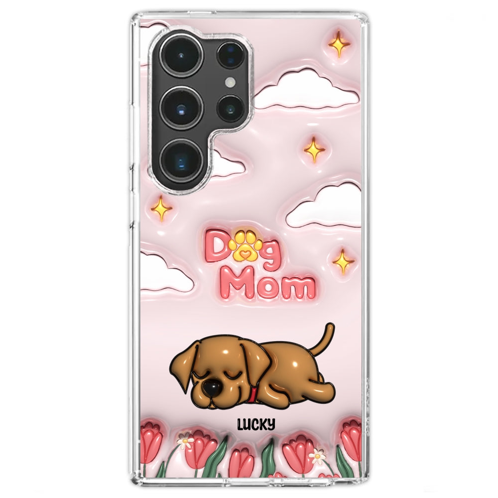 I Love My Dog Mom - Unique Personalized Custom 3D Inflated Effect Phone Case for Fashion - Conscious Users