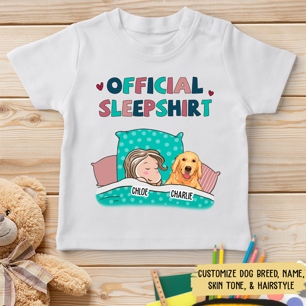Personalized Custom Dog Official Sleepshirt for Youth - Ideal Gift T - shirt