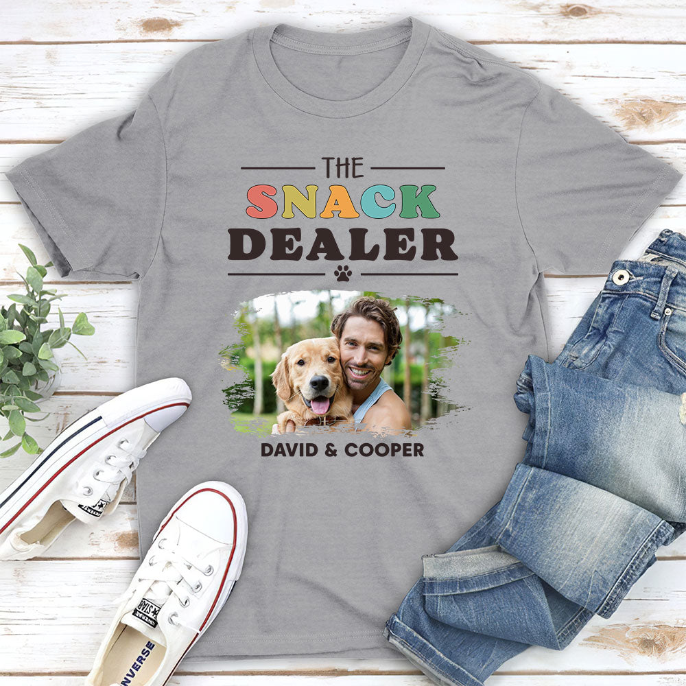 Personalized Custom Unisex Pets Snack Dealer Photo T-shirt - Ideal Gift for Pet Lovers