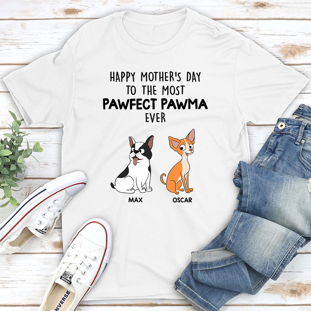 Pawfect Mom - Personalized Custom Unisex Heavy Cotton T-shirt for Pet Lovers