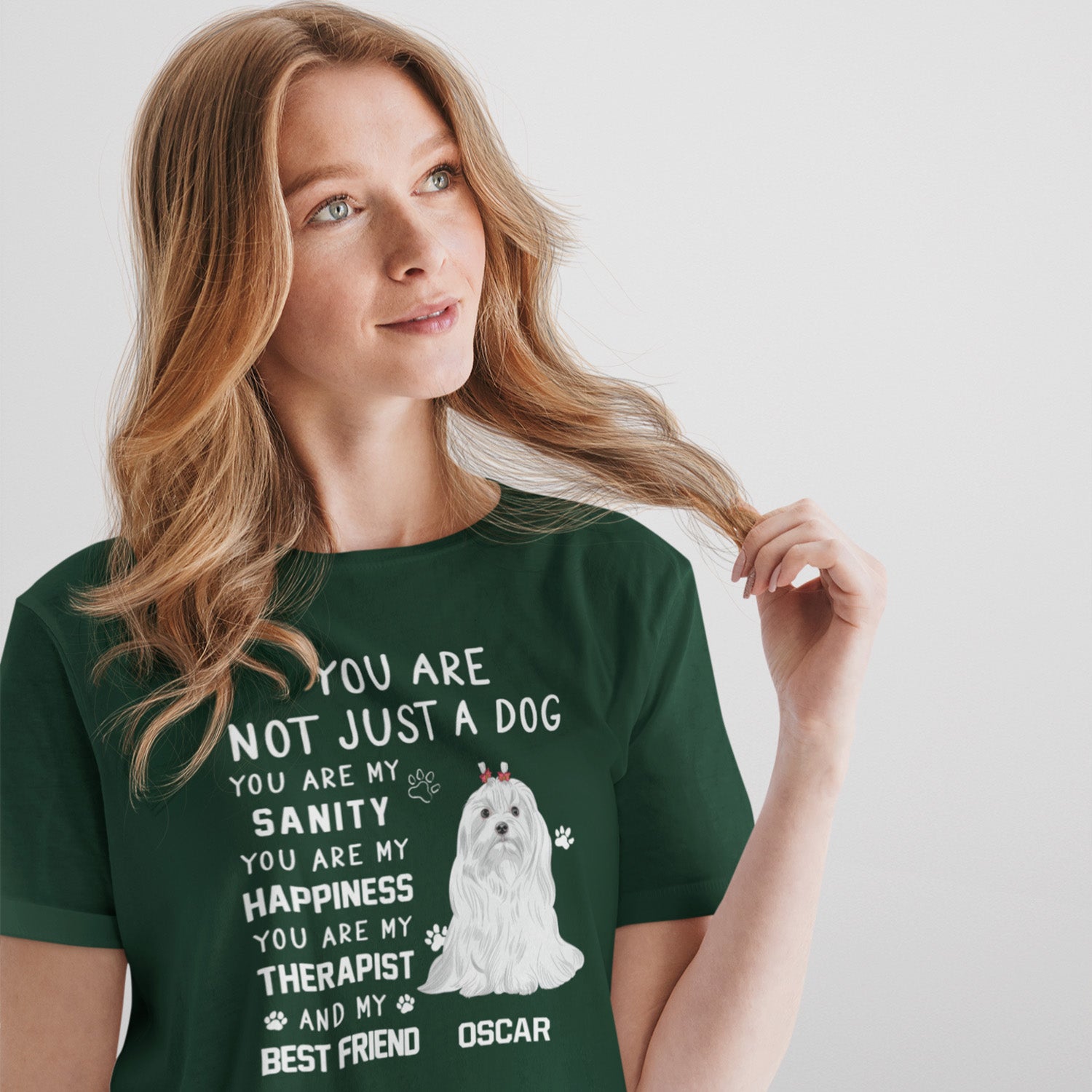 Unique Personalized Custom Unisex 'Not Just A Dog' T-shirt for Pet Lovers