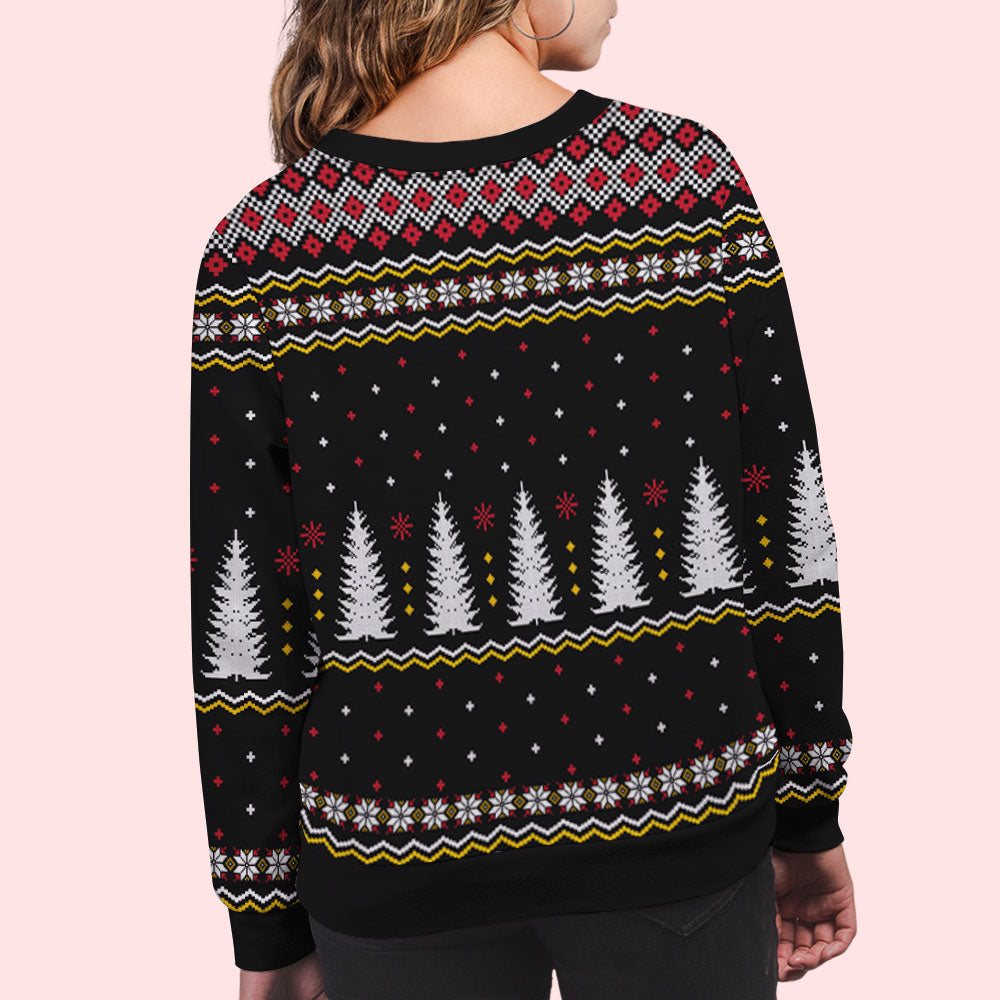 Christmas Pet Pattern - Personalized Custom All-Over-Print Unisex Sweatshirt for Pet Lovers