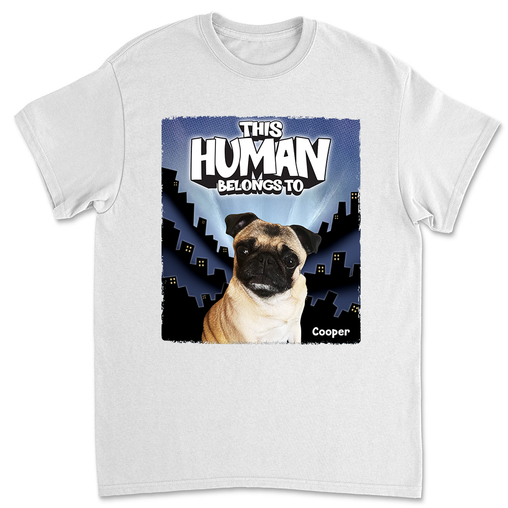 Exclusive Personalized Custom Unisex 'We Own You Human' Photo T-Shirt - Ideal Gift for Pet Lovers