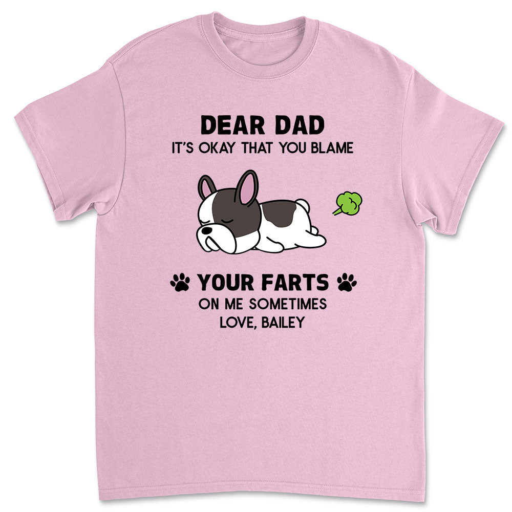Blame On Dog - Personalized Custom Unisex 5.3 oz T-shirt for Pet Lovers