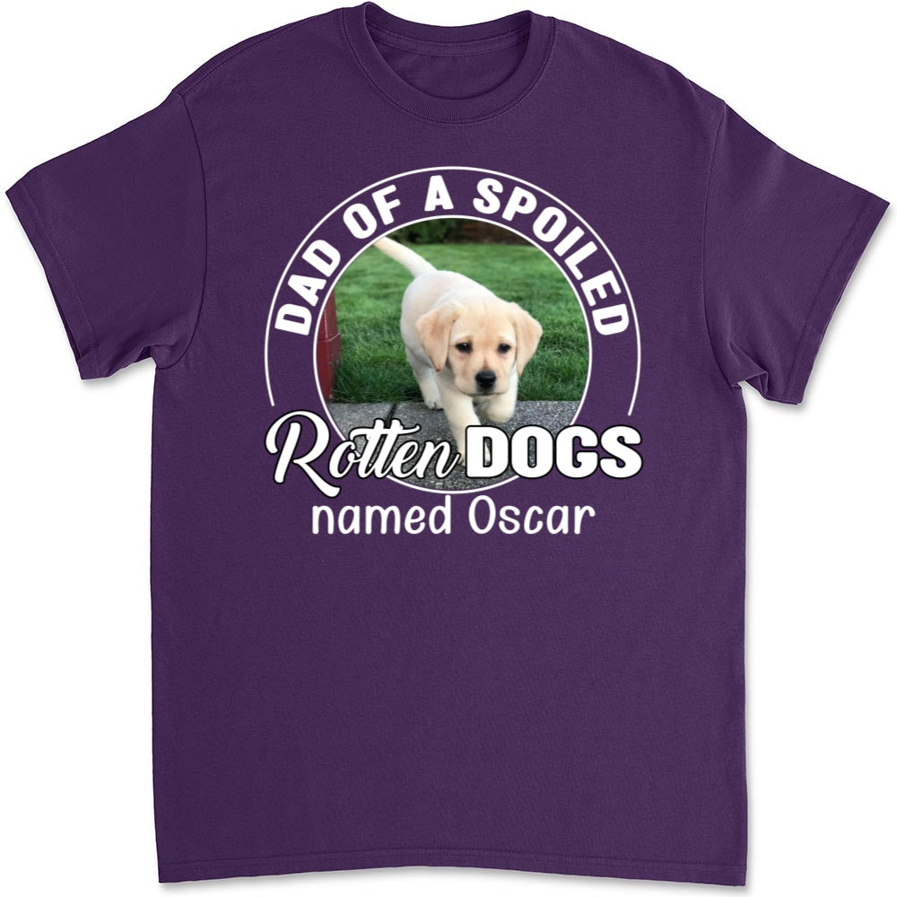 Spoiled Rotten Dog Chibi Cartoon Personalized Custom Unisex 5.3 oz T-shirt - Ideal Gift for Pet Lovers