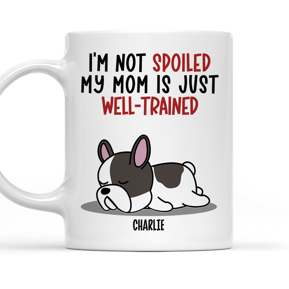 Spoiled Dog & Well Trained Dad - Exquisite Personalized Custom Coffee Mug for Pet Lovers