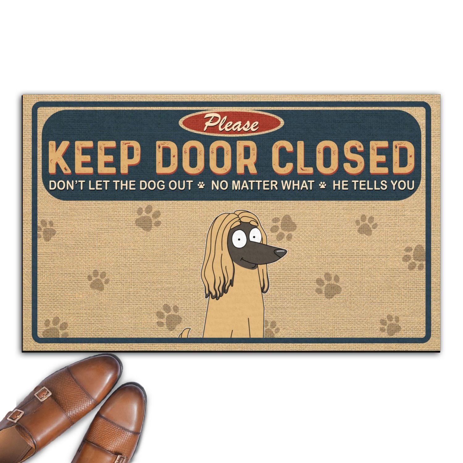 Personalized Custom Doormat - Please Keep Door Closed, Ideal for Pet Lovers