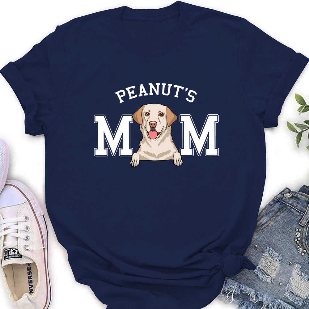 Exquisite Personalized Custom Dog Mom Basic Women's T-shirt - Ideal for Pet Lovers