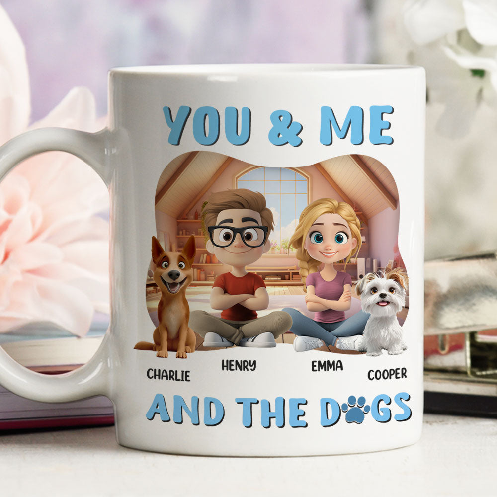 You Me Dog - Personalized Custom 11oz/15oz Coffee Mug for a Vigor - Filled Day