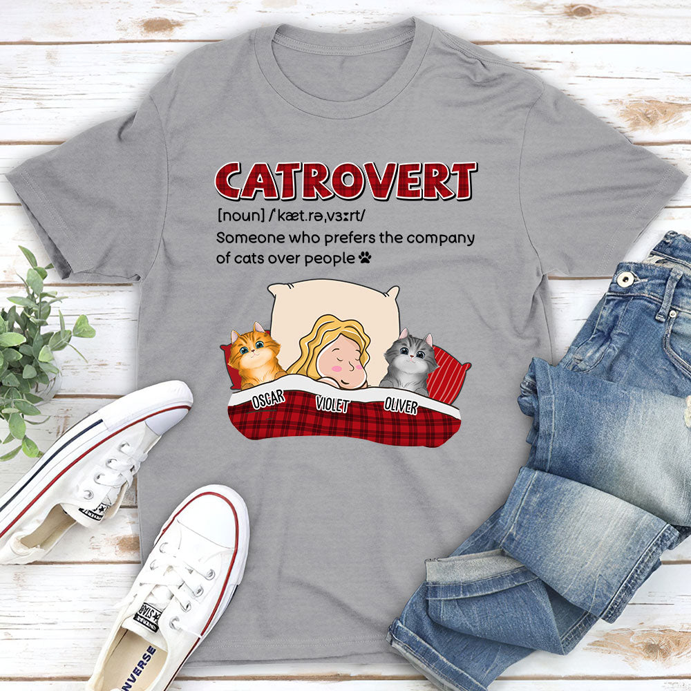Catrovert - Personalized Custom Unisex 5.3 oz T-shirt for Pet Lovers
