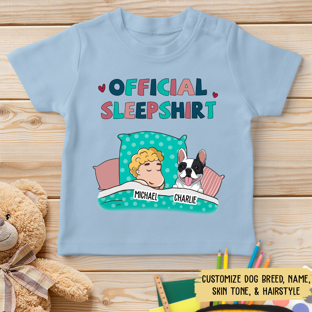 Personalized Custom Dog Official Sleepshirt for Youth - Ideal Gift T - shirt
