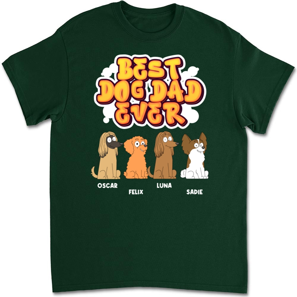 My Best Dog Mom Ever - Personalized Custom Unisex Heavy Cotton T-Shirt for Pet Lovers