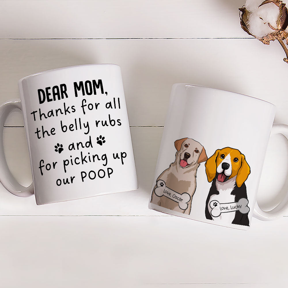 Pick Up Dog Poop - Personalized 11oz Custom Coffee Mug for Pet Lovers