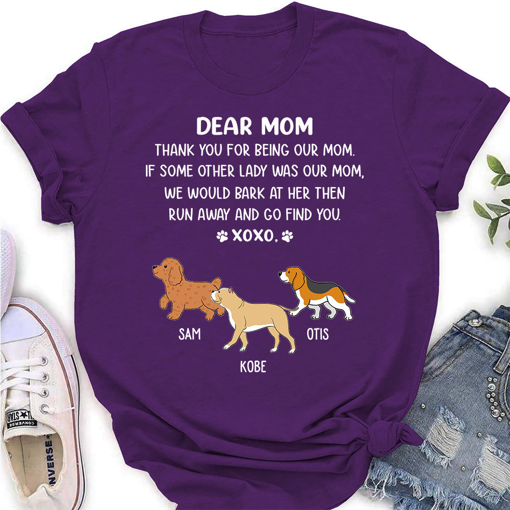 Dear Mom Xoxo 2 - Customizable Personalized Women's T-shirt for Pet Lovers