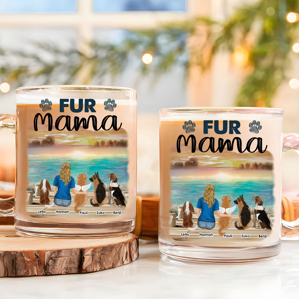 Unbreakable Bond - Exquisitely Personalized Custom Glass Mug with 11 oz Capacity